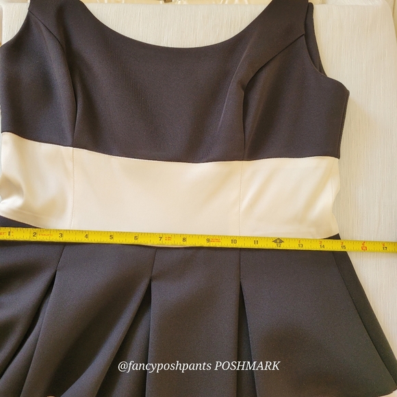 RALPH LAUREN formal tiered fully lined satiny stripe dress cocktail party dance - Picture 8 of 17